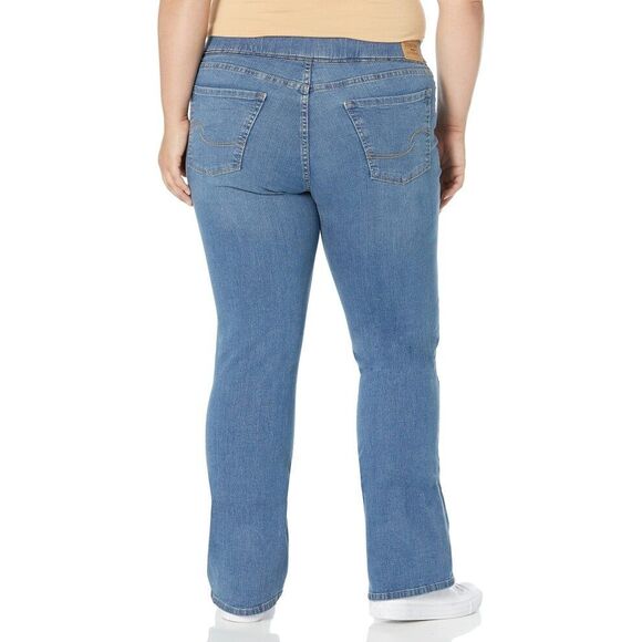 Levi Strauss Totally Shaping Pull-on Bootcut Jeans Womens 18 Blue Stretch NEW - Picture 3 of 12